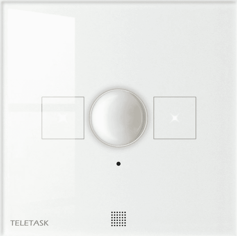 Panel dotykowy Teletask TDS12025WH (biały, czujnik ruchu i temp.)