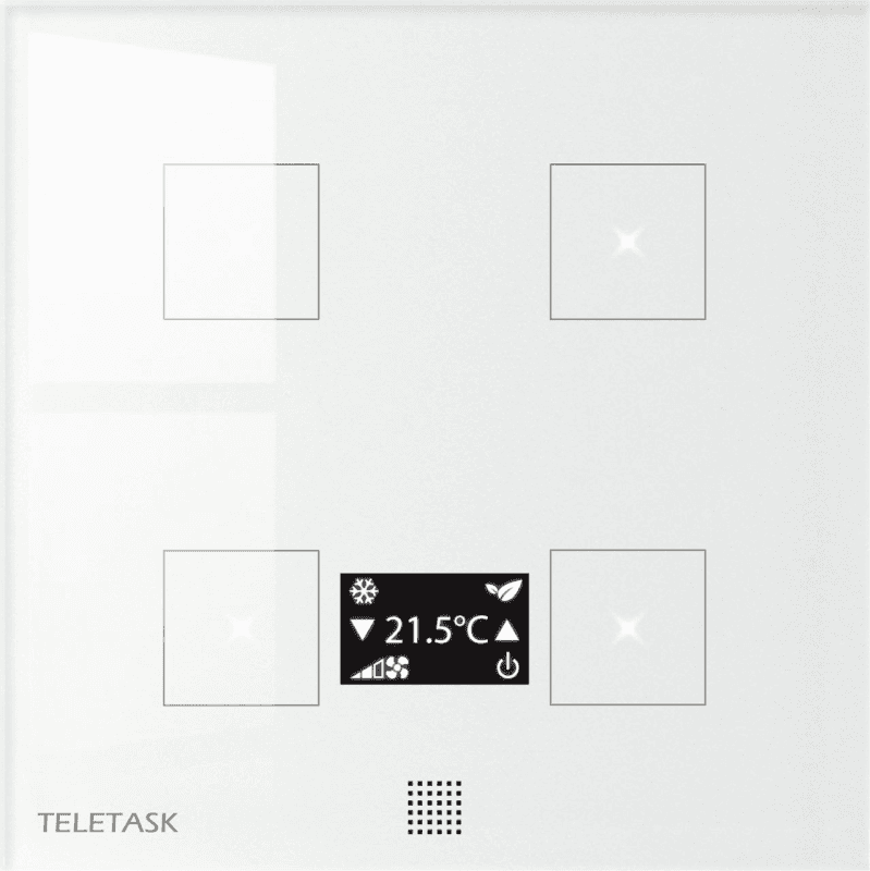 Panel dotykowy Teletask TDS12026WH (4 przyciski, OLED, biały)