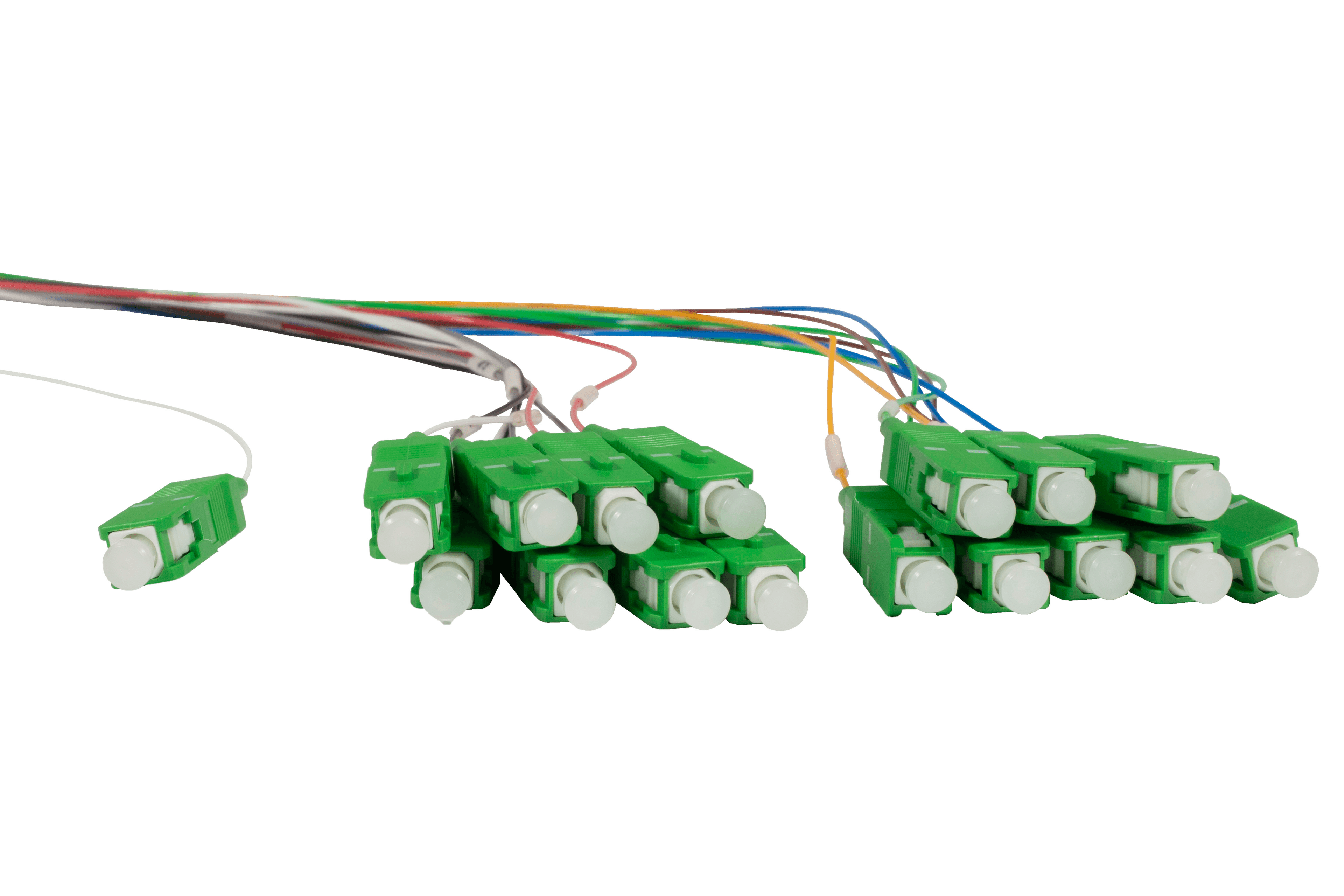 Splitter optyczny Emiter SPLC-1X16M-SCAPC-1M (1x16, SC/APC, 1 m)