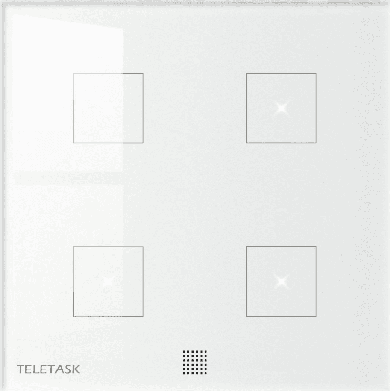 Panel dotykowy Teletask AURUS-4S TDS12024WH (4 przyciski, biały)