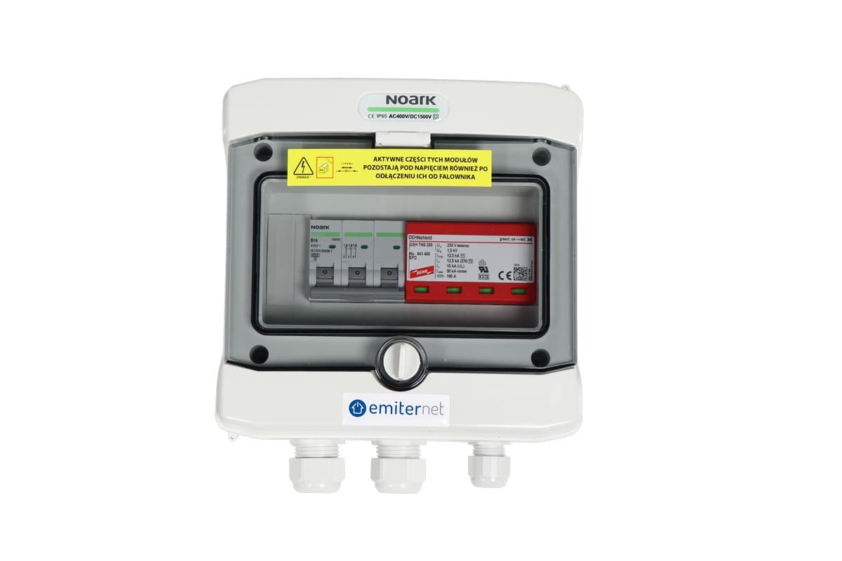 Rozdzielnica AC Emiter EM-232 AC (16 A, 3-fazowa, IP65) 2