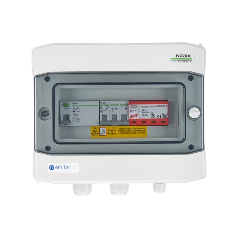 Rozdzielnica AC Emiter EM-446_AC (10 A, 3-fazowa, IP65)