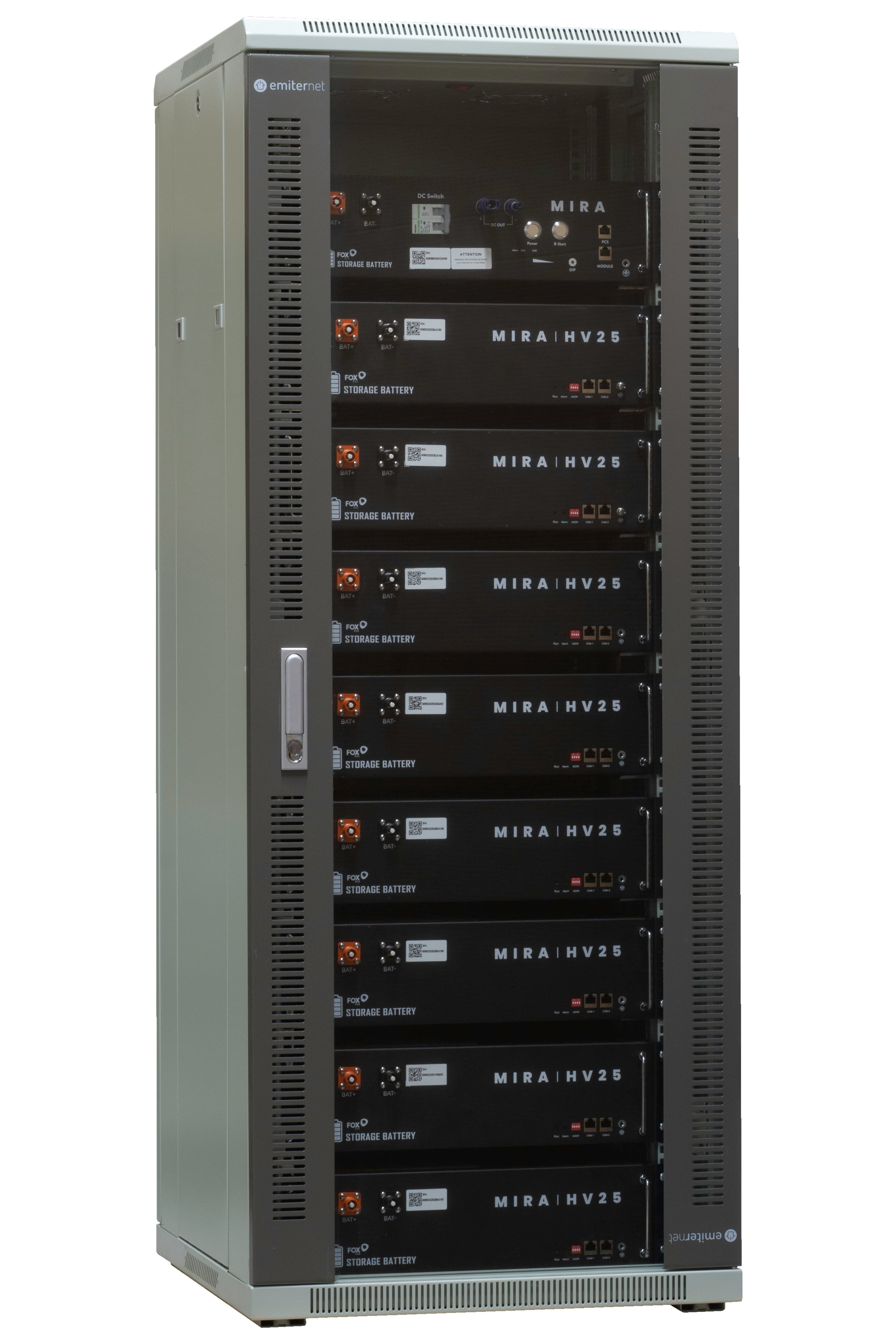 Szafa bateryjna Emiter EM/BAT-SH05D-6632CZ-SH0 (32U, 9 modułów)