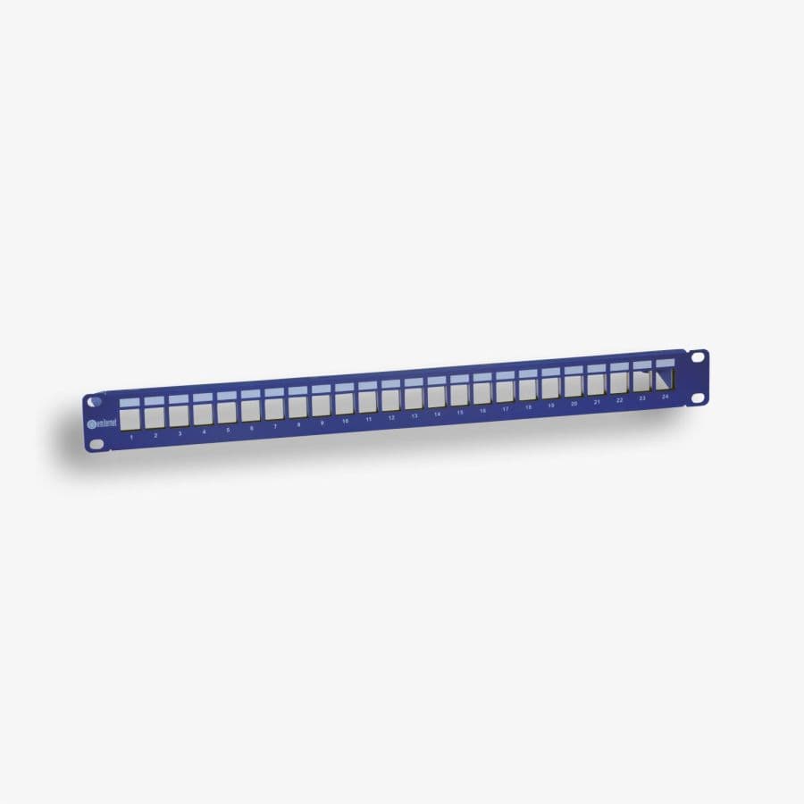 Panel krosowy 19" Emiter 3012BP-24 (1U, 24xRJ45 STP, z półką) 2