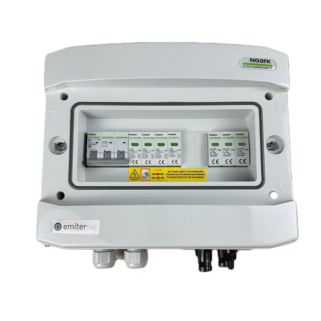 Rozdzielnica DC/AC Emiter EM-75N_DCAC (3-fazowa, 10 A, IP65)