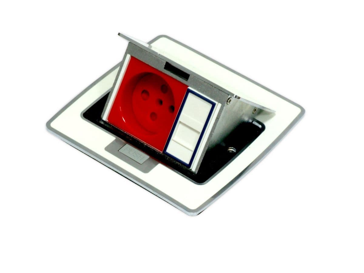 Puszka blatowa uchylna Emiter FLB-HTD-SPU5RW-DP (3M, biała) 4