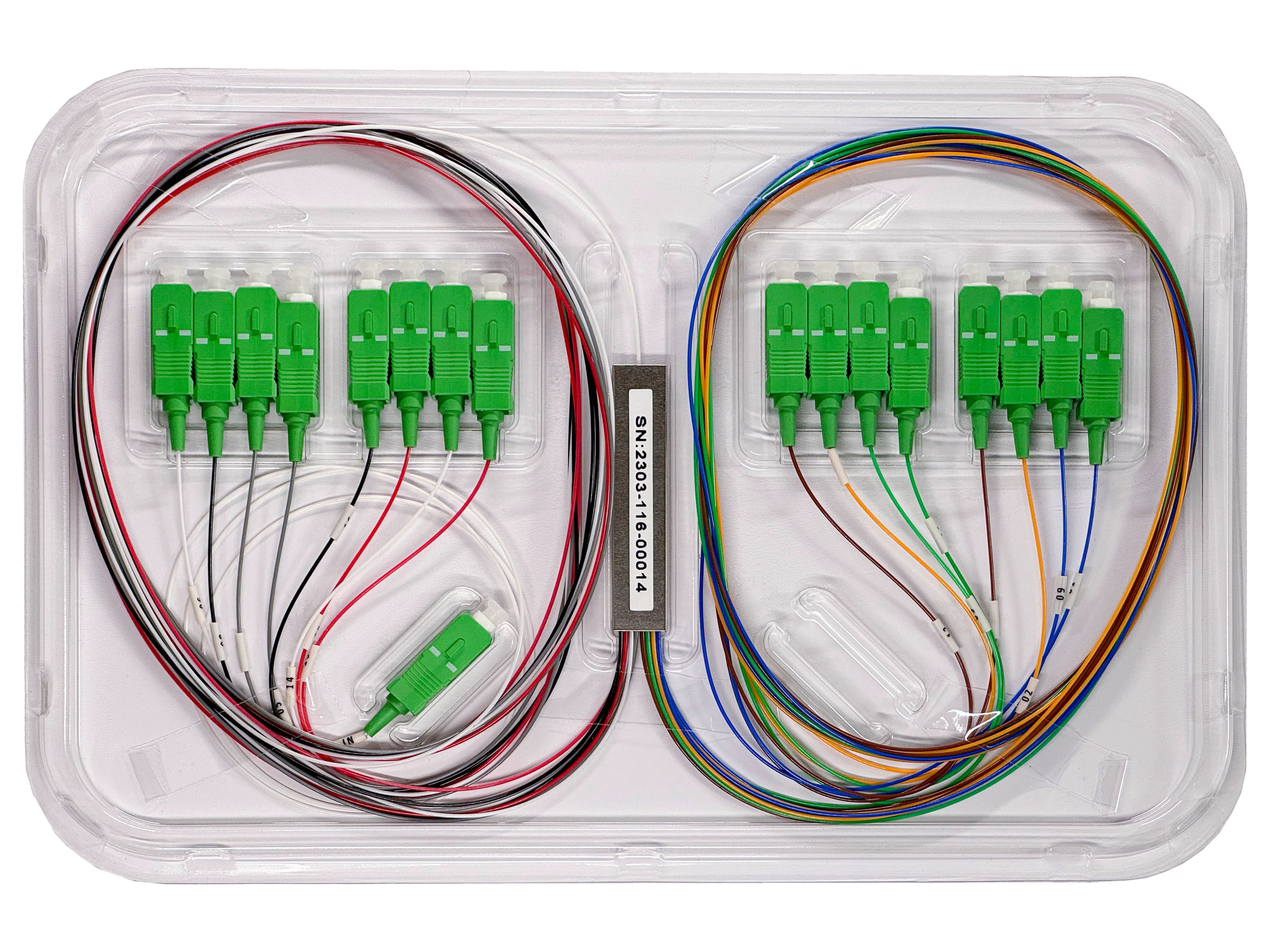 Splitter optyczny Emiter SPLC-1X16M-SCAPC-1M (1x16, SC/APC, 1 m) 2