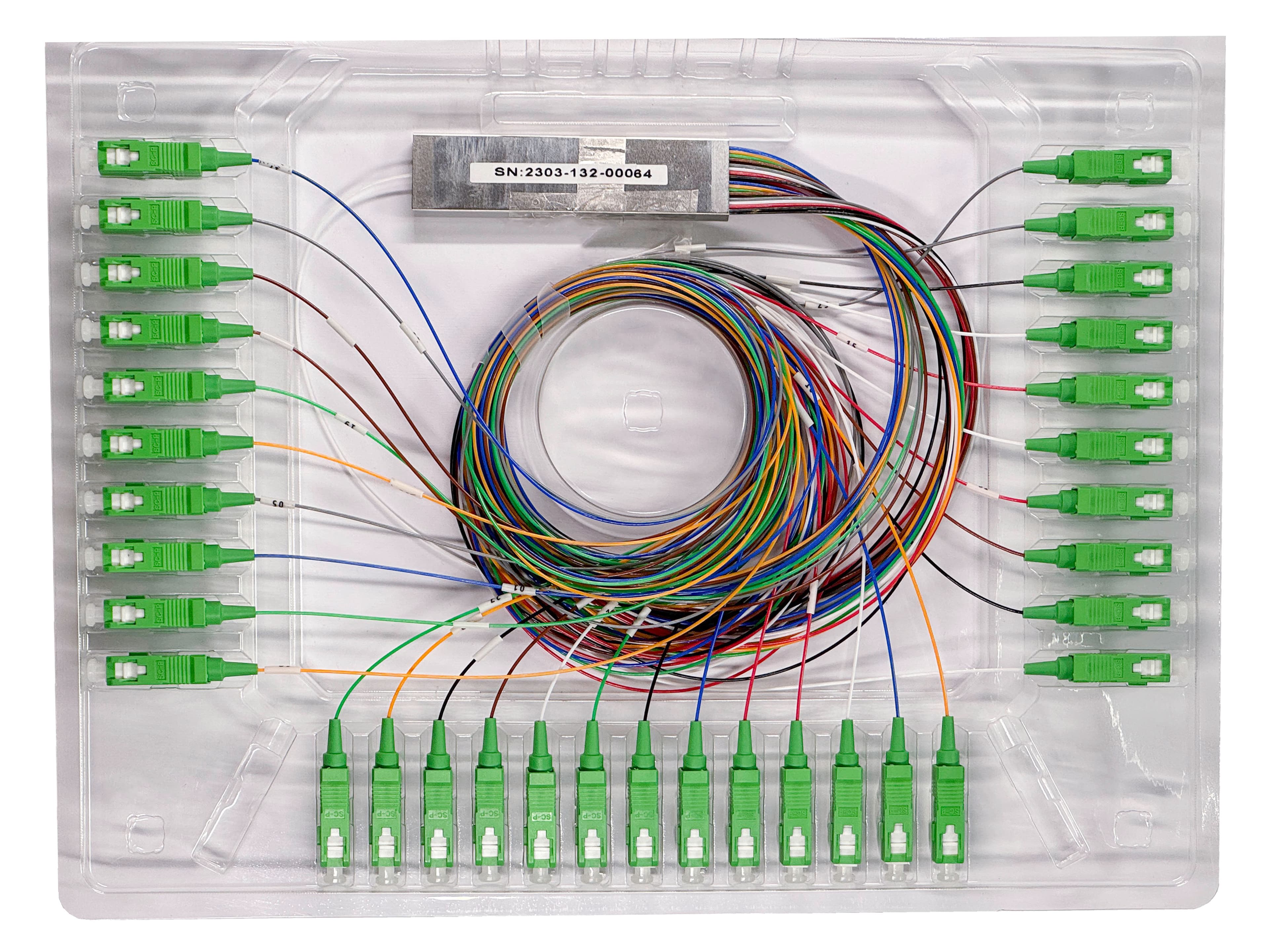Splitter optyczny Emiter SPLC-1X32M-SCAPC-1M (1x32, SC/APC, 1 m) 3
