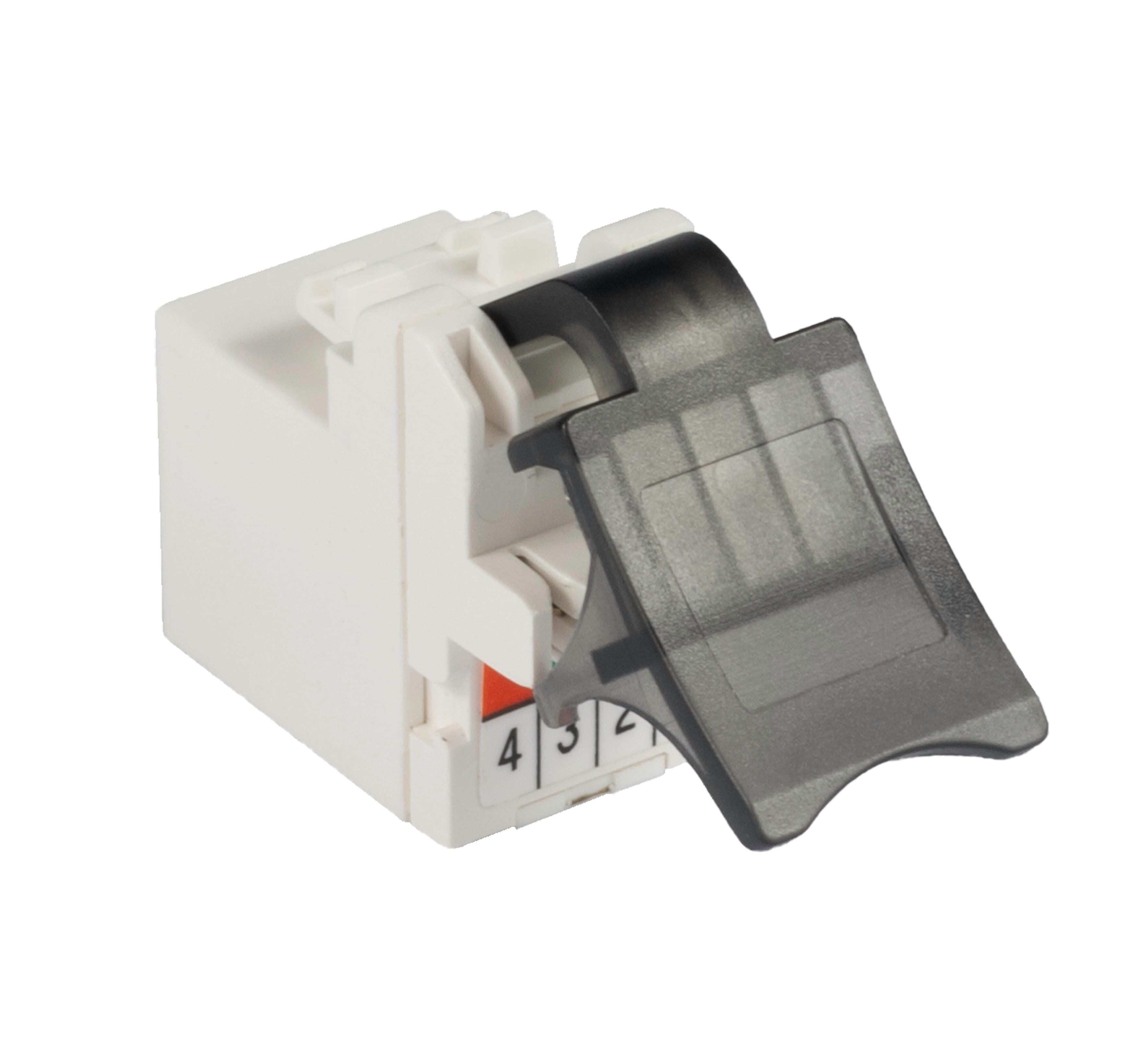 Gniazdo RJ11 Emiter DC/FA-356A-6T (kat.3, keystone, beznarzędziowe)
