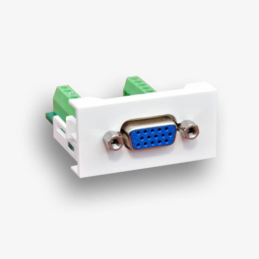 Gniazdo VGA Emiter FU/FA-2420-VGA-16 (22,5x45 mm, 15+1 pin)