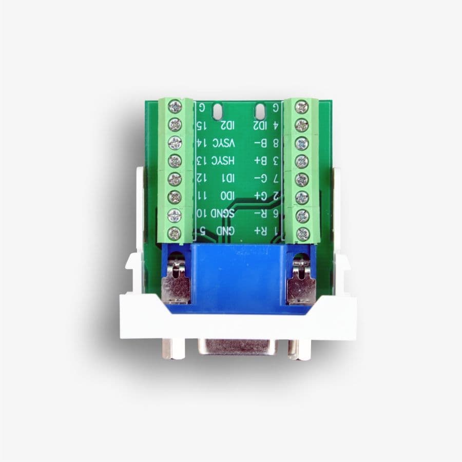 Gniazdo VGA Emiter FU/FA-2420-VGA-16 (22,5x45 mm, 15+1 pin) 2