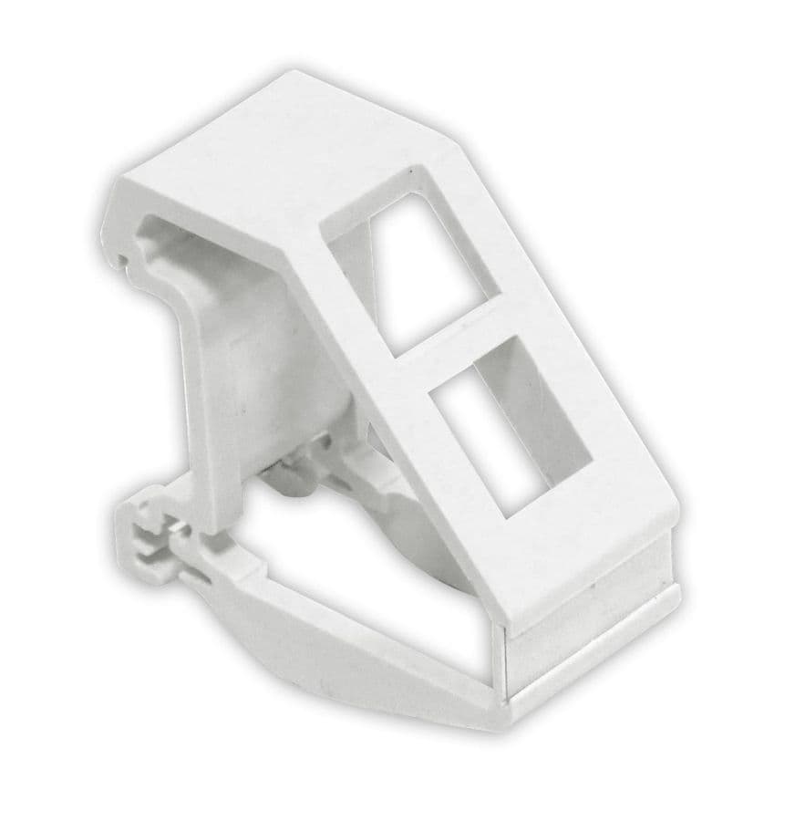 Adapter na szynę DIN Emiter FU/FA-2440-DIN-1K (1x keystone, biały)