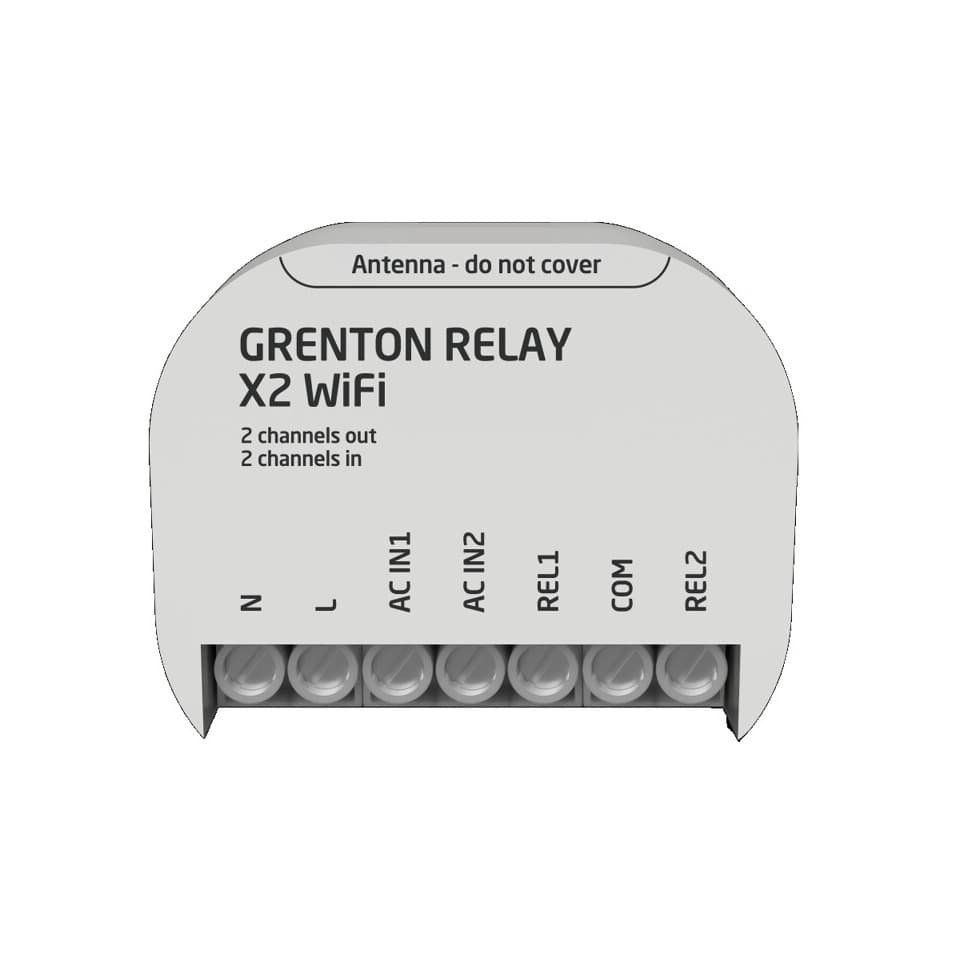 Moduł przekaźnikowy Grenton WRE-202-W-01 (Wi-Fi, 2 wyjścia 350 VA) 2