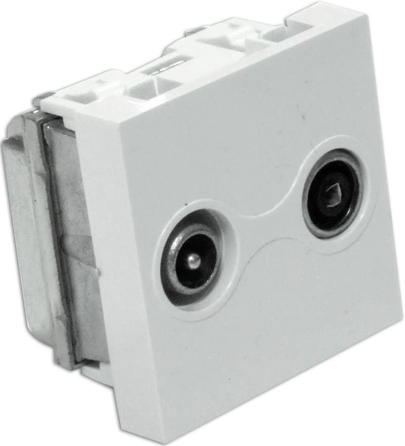 Gniazdo RTV przelotowe Emiter PFP (45x45 mm)