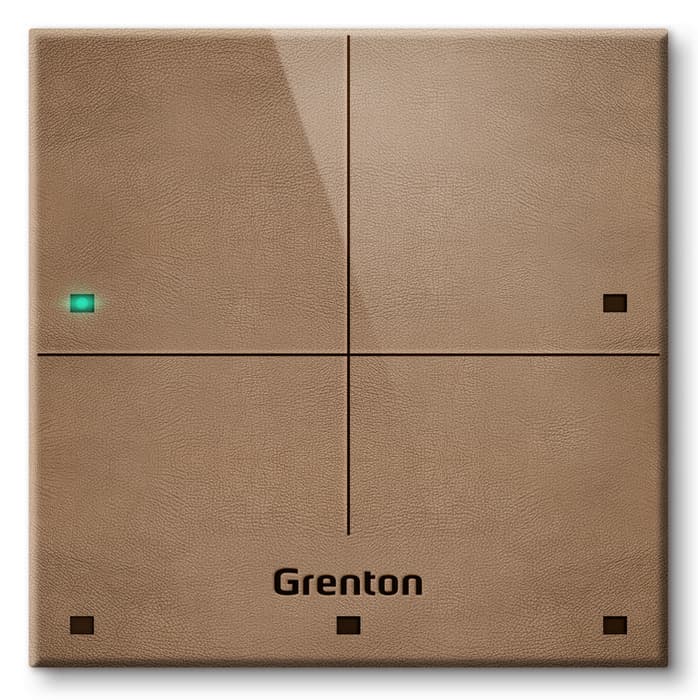 Panel dotykowy Grenton TPA-804-T-02 (4 pola, TF-Bus, jasna skóra)