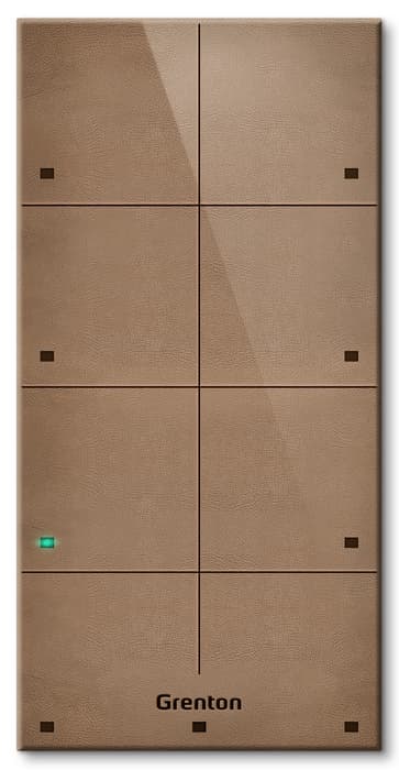 Panel dotykowy Grenton TPA-808-T-02 (8 pól, TF-Bus, jasna skóra)