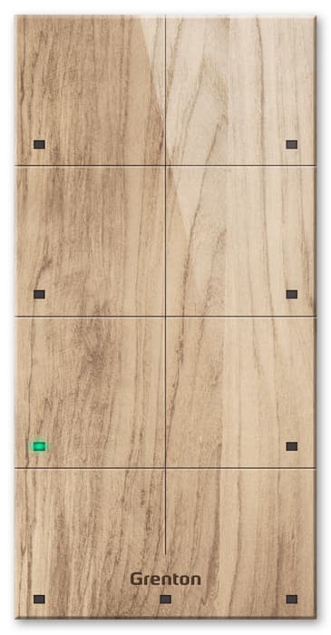 Panel dotykowy Grenton TPA-608-T-02 (8 pól, drewniany front)