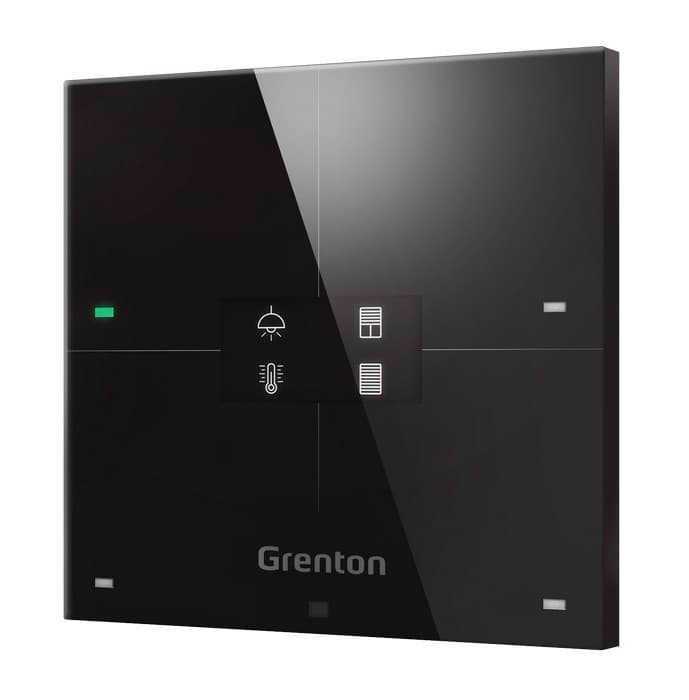 Panel dotykowy Grenton SPS-204-T-01 (OLED, 4 pola, czarny)