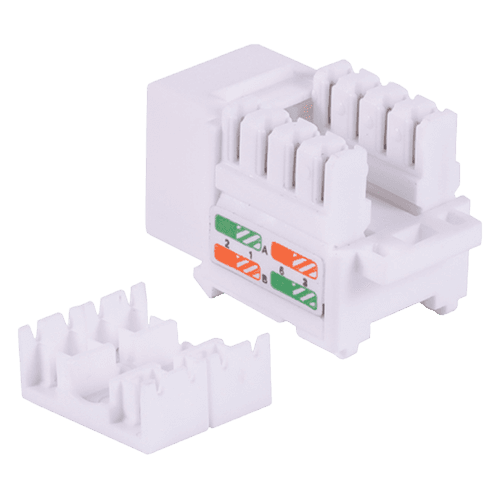 Gniazdo UTP RJ45 Emiter EM/FA-682MK-SL-8-C5E (kat. 5e, białe)