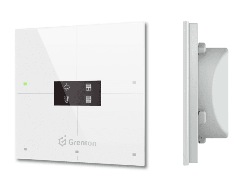 Smart panel Grenton SPS-204-T-02 (OLED, 4 pola, białe szkło) 6