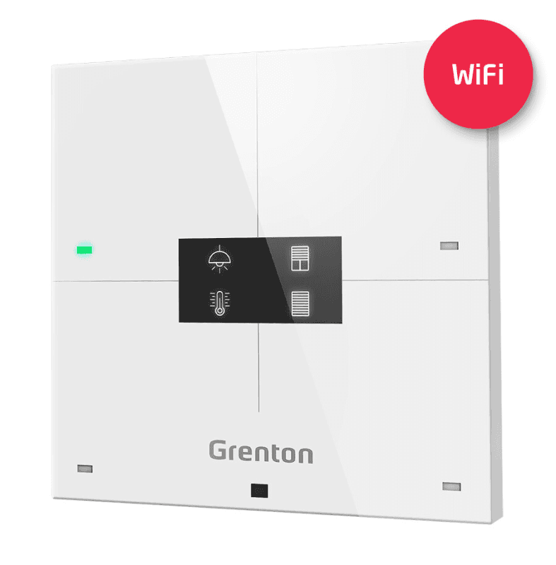 Smart panel Grenton WSP-204-W-02 (4 pola, OLED, Wi-Fi)