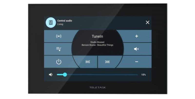 Panel dotykowy Teletask TDS12045 (5", 800x480, czarny)