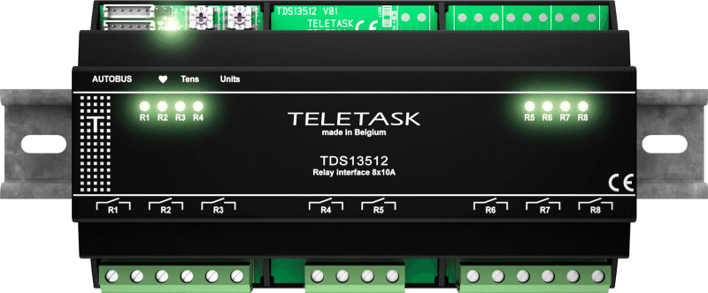 Moduł przekaźników Teletask TDS13512 (8x10 A)